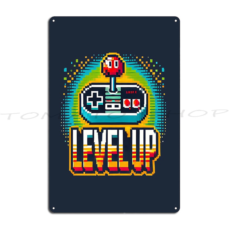 Gaming Console Room - Gaming Vintage Level Up Game On