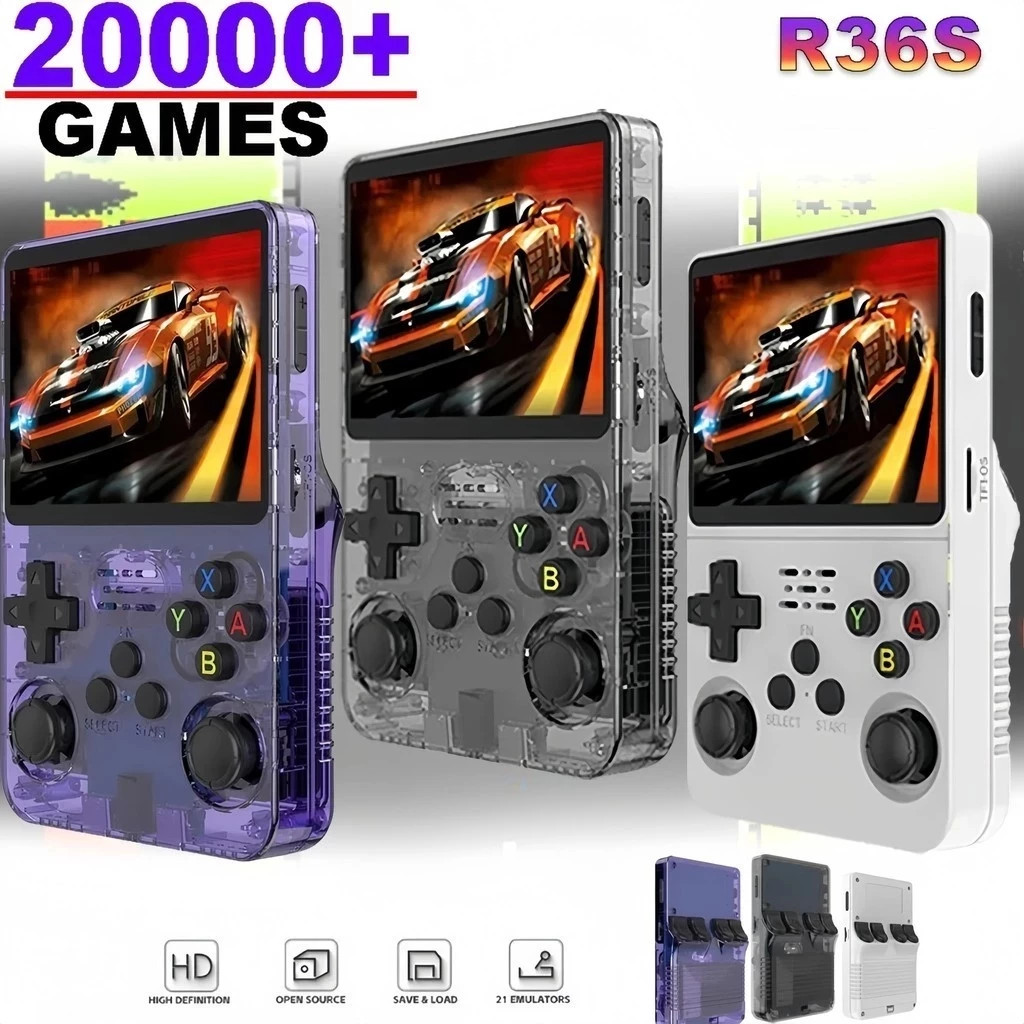 Gaming Console Xbox 360 - Konsol Game Genggam Retro Mini R36S
