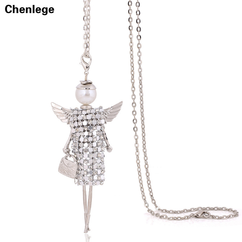 Gaming Console Zelda - Kalung Panjang Rantai CZ Buatan Tangan,