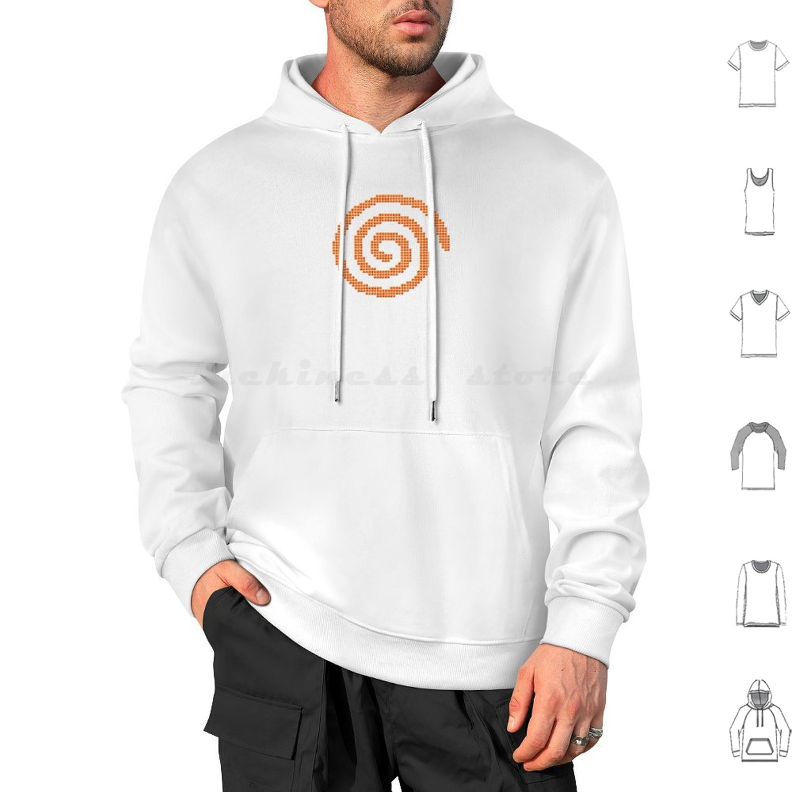 Gaming Console Cube - Dreamcast Pixel Cubes Hoodie Lengan Panjang