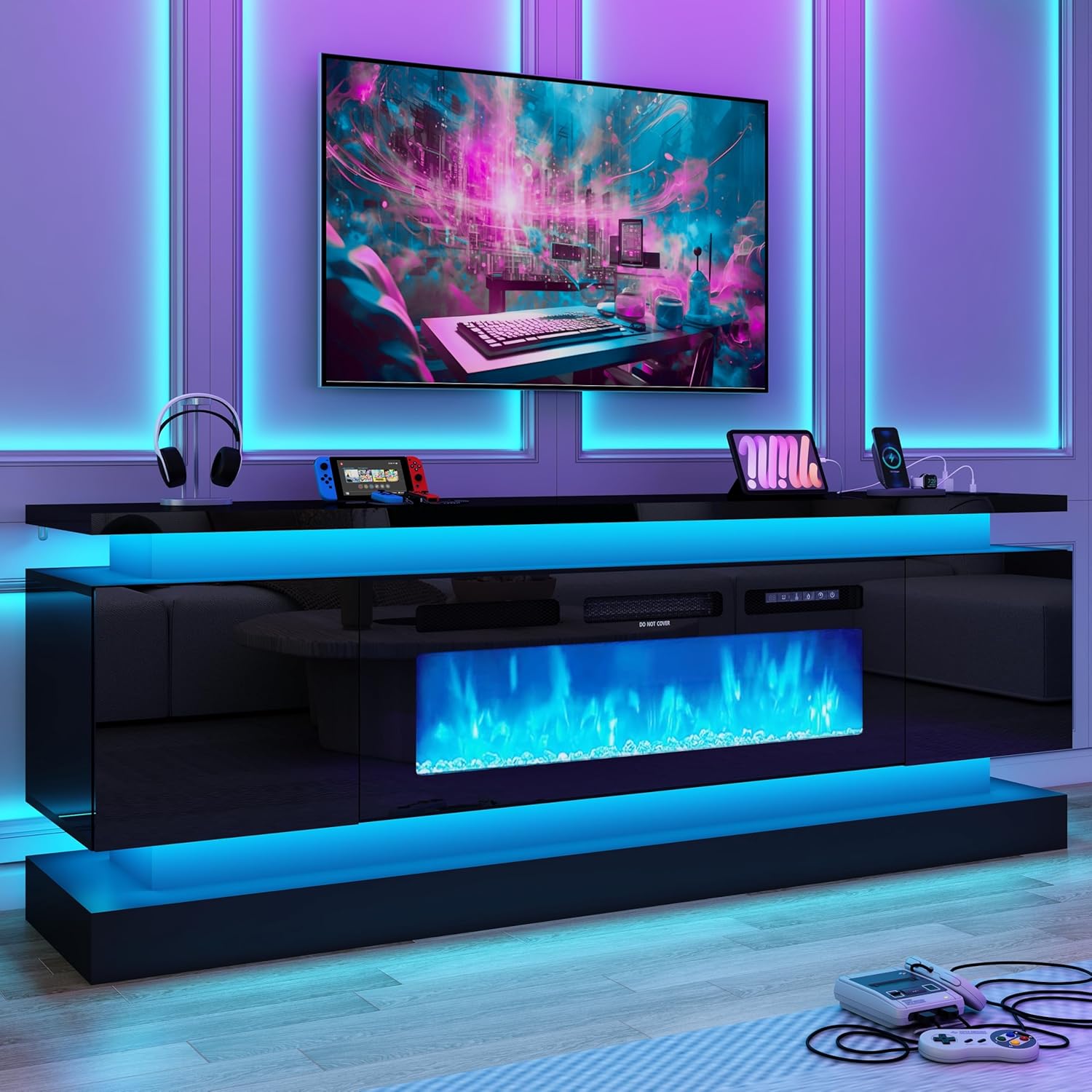 Gaming Console Room - Rak TV LED 71IN dengan Stopkontak
