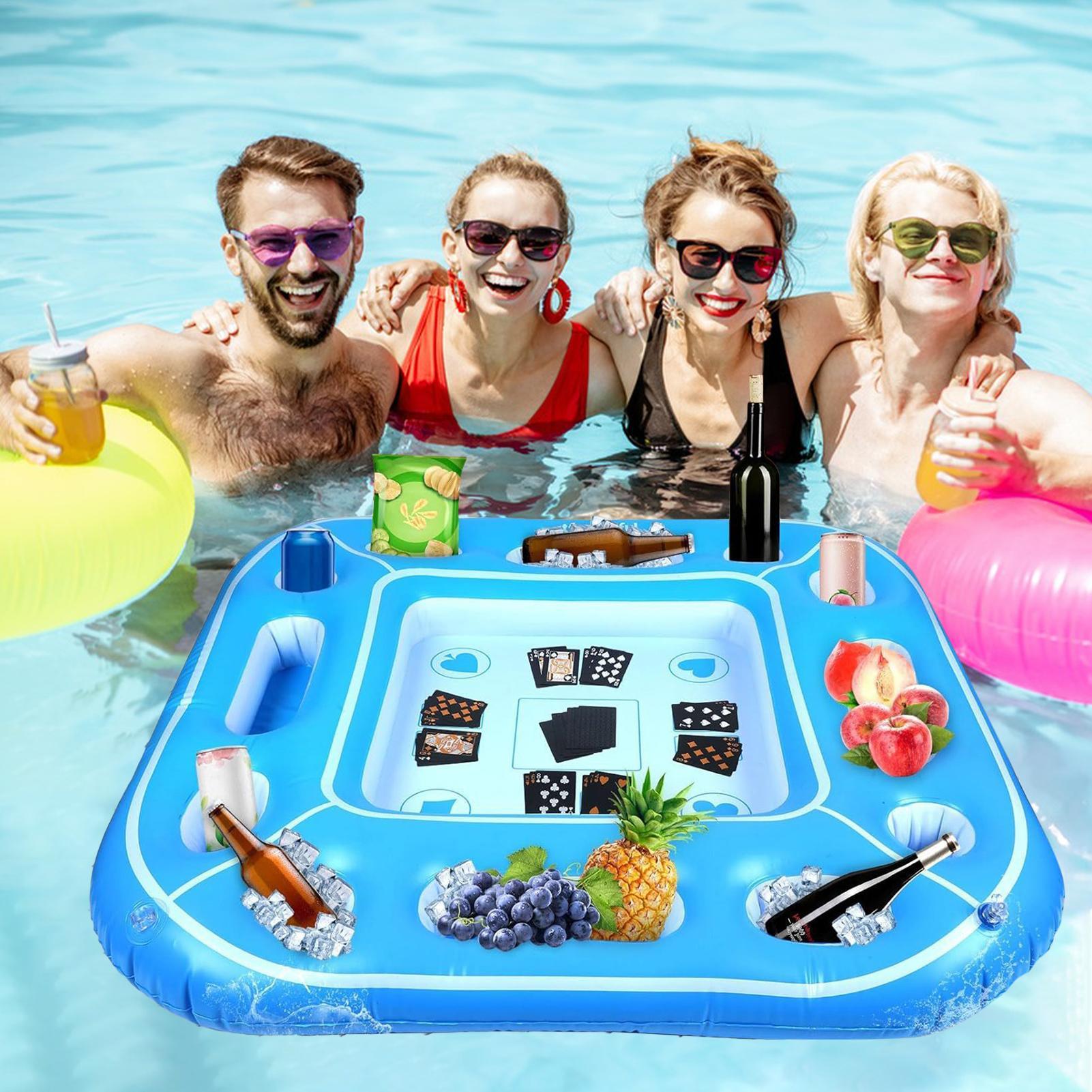 Meja Apung Kolam Renang Tiup D - Gaming Card Holder ulasan dan harga