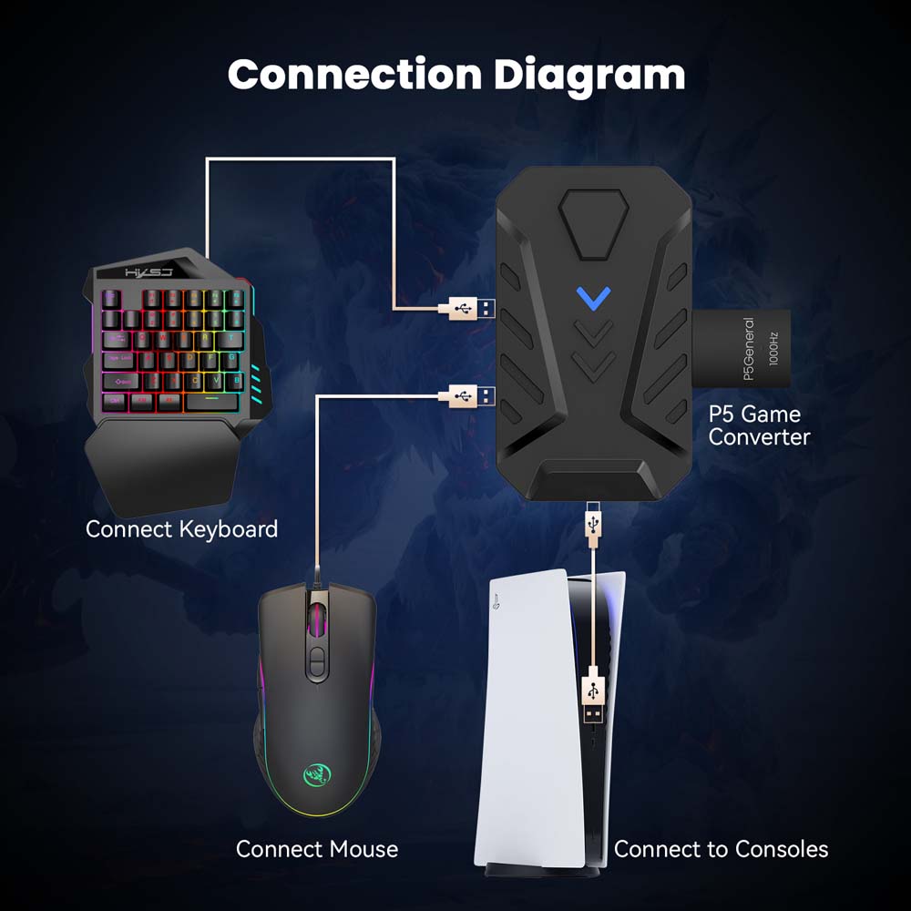 Untuk PS5 Gaming Keyboard Mous - Gaming Console And Controller ulasan dan harga