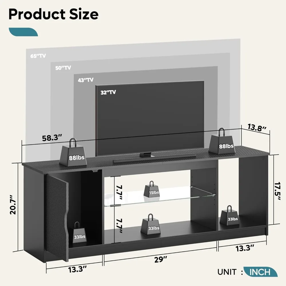 Bestier Led Entertainment Cent - Gaming Console Room ulasan dan harga