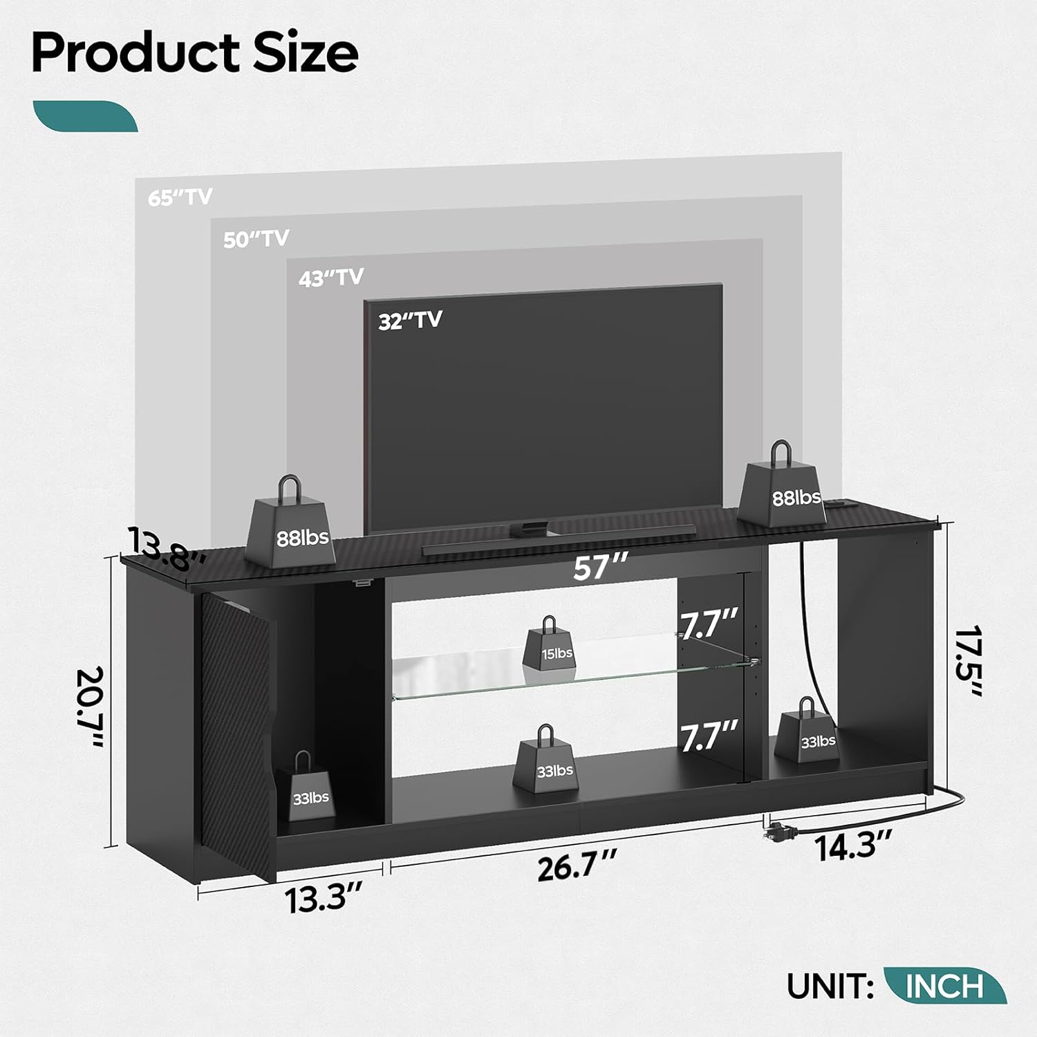 Rak TV dengan Stopkontak, Kons - Gaming Console Room ulasan dan harga
