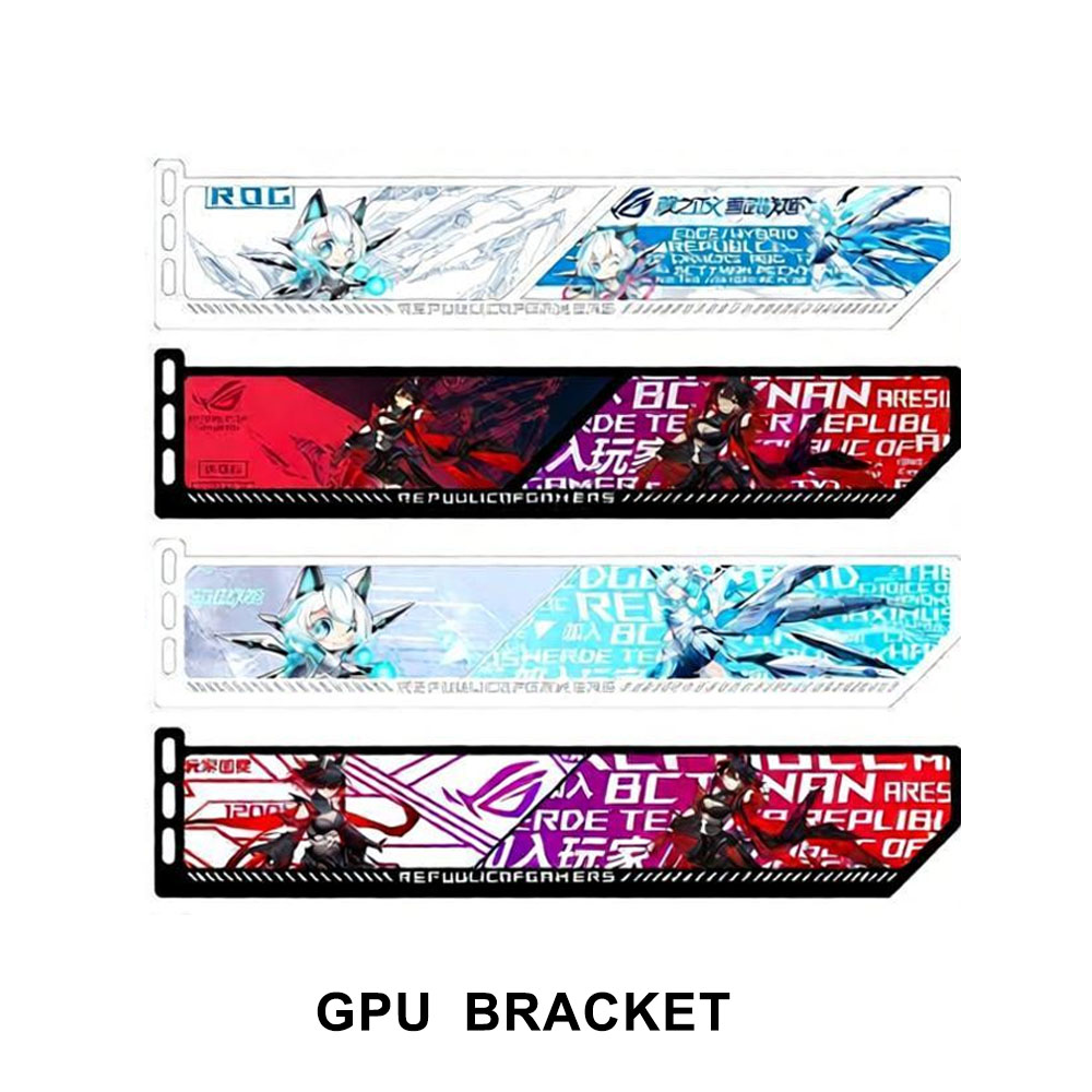 Tempat VGA RGB Kustom 5V/12V,  - Gaming Card Holder ulasan dan harga