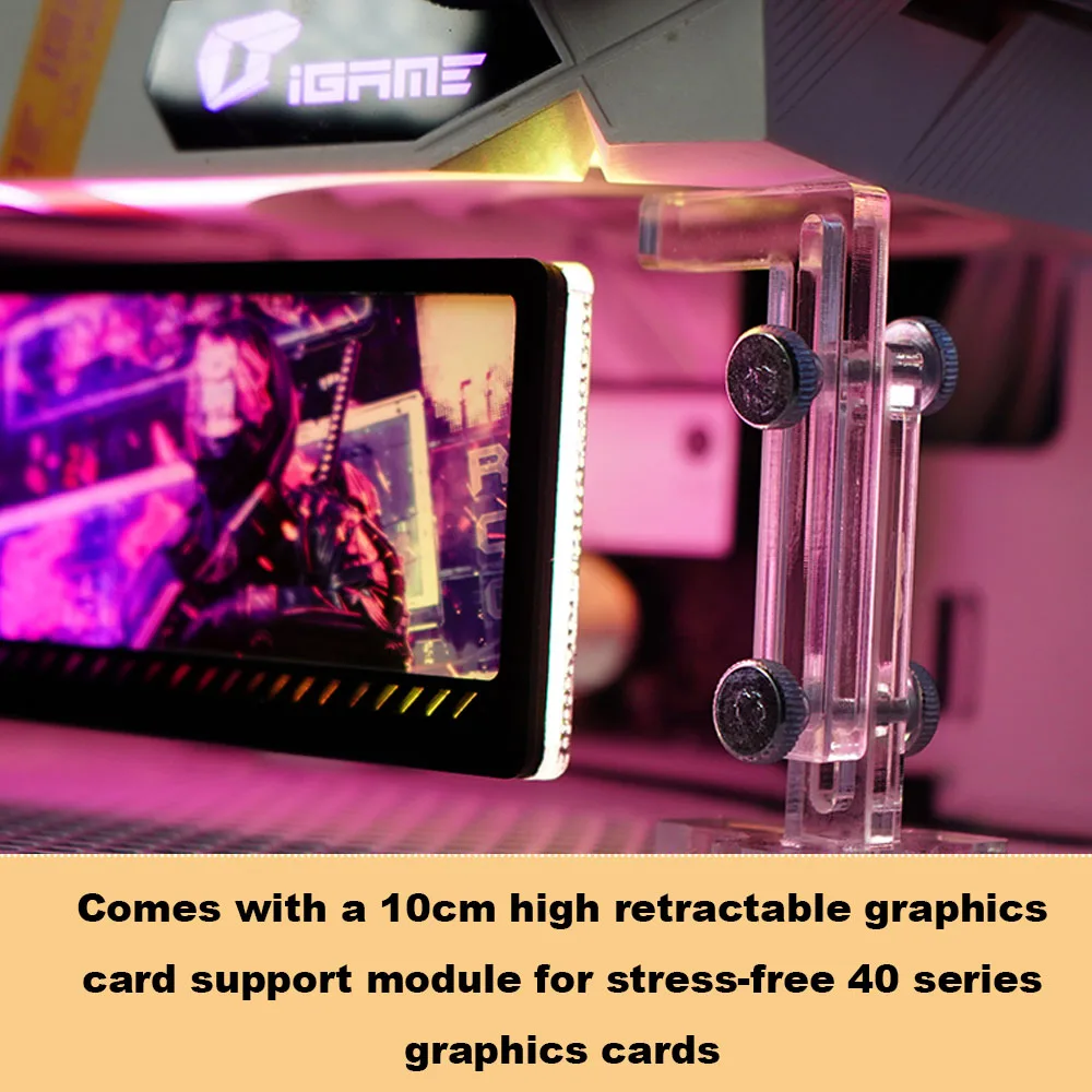 Tempat VGA RGB Kustom 5V/12V,  - Gaming Card Holder ulasan dan harga