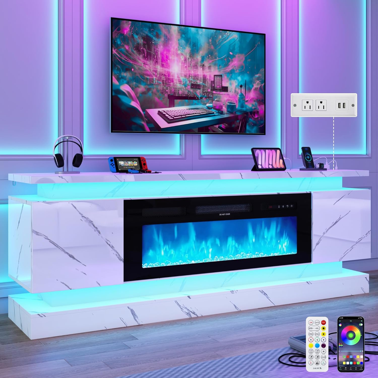 Rak TV LED 71IN dengan Stopkon - Gaming Console Room ulasan dan harga