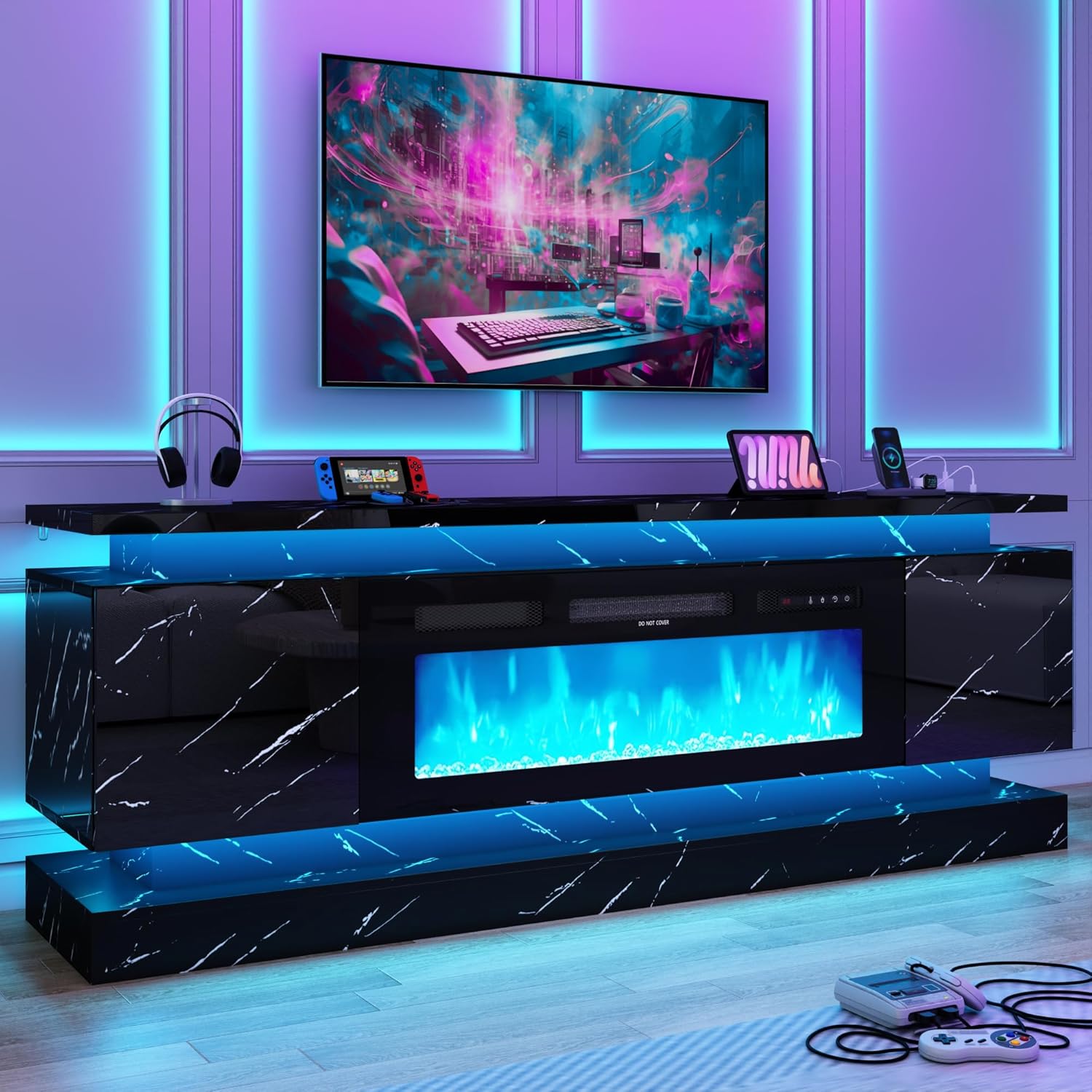 Rak TV LED 71IN dengan Stopkon - Gaming Console Room ulasan dan harga