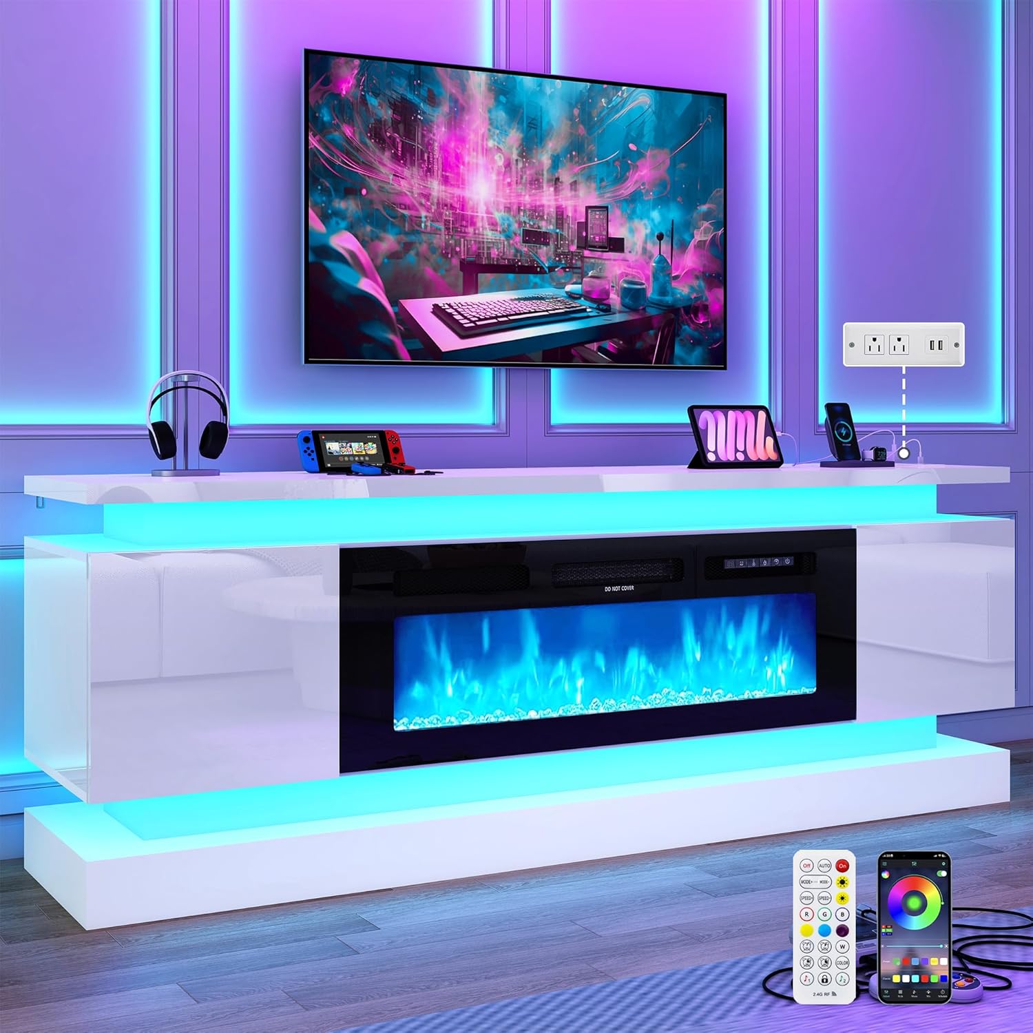 Rak TV LED 71IN dengan Stopkon - Gaming Console Room ulasan dan harga