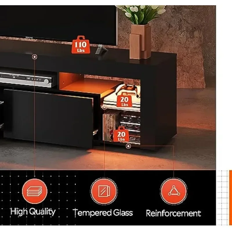 Konsol TV Kayu Dengan 2 Laci P - Gaming Console Room ulasan dan harga